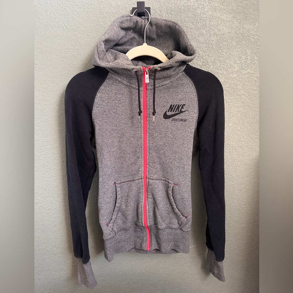 Vintage Nike Full-zip Terry Hoodie